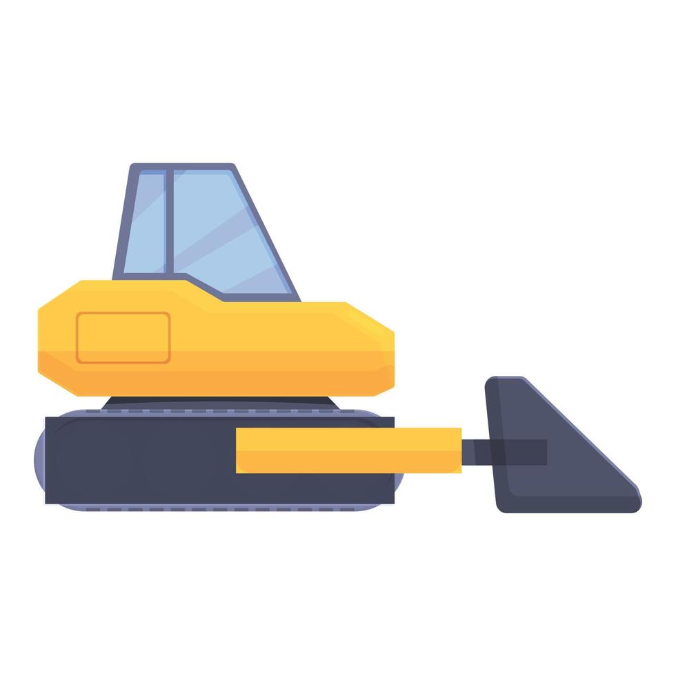 Excavator icon cartoon vector. Industry construction vector