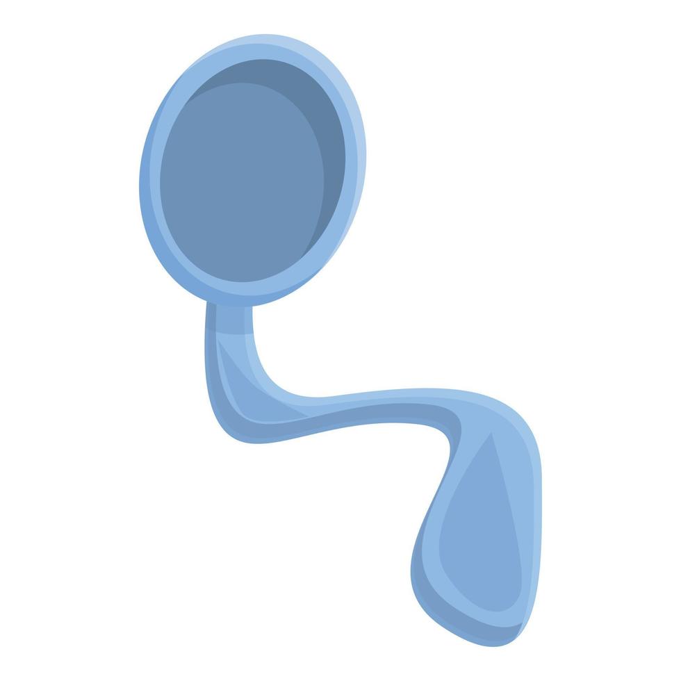 Waste spoon icon, cartoon style vector