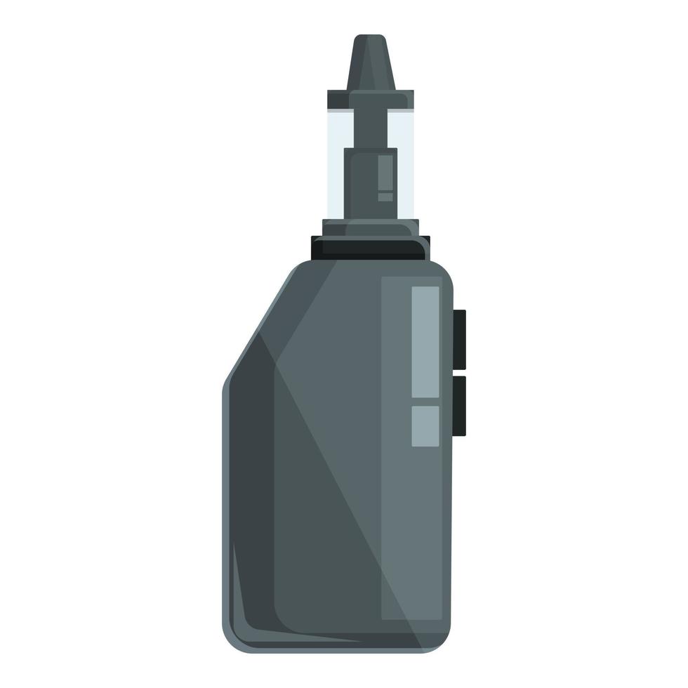 Black vaper icon cartoon vector. Electronic vape vector