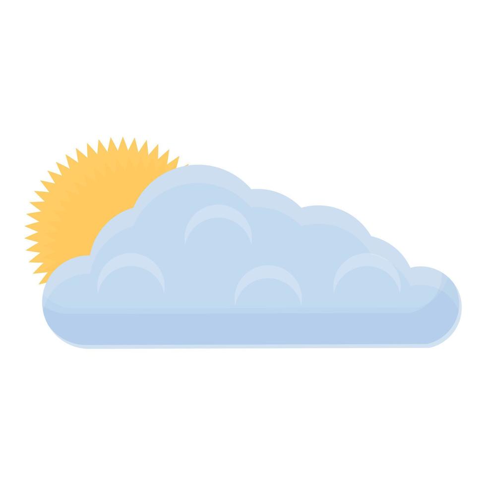 Spring cloud icon, cartoon style vector