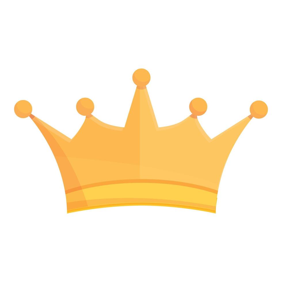 King crown icon cartoon vector. Gold royal crown vector