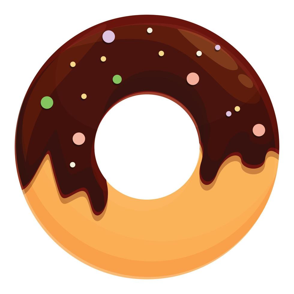 Donut bake icon cartoon vector. Sugar cake vector