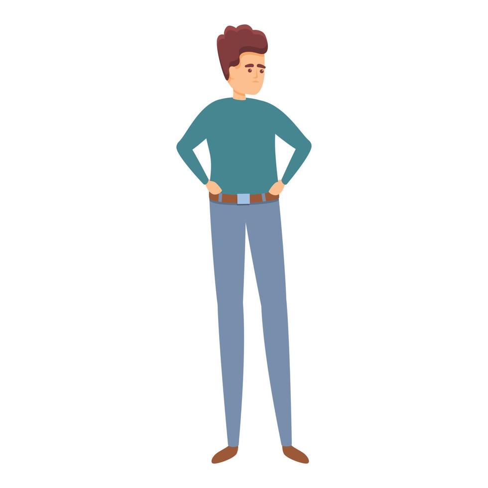 Advice brainstorming icon, cartoon style vector