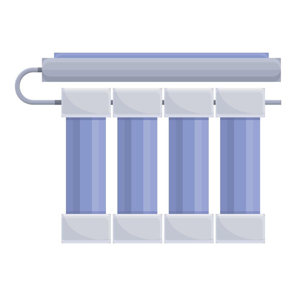 Water purification system icon, cartoon style vector