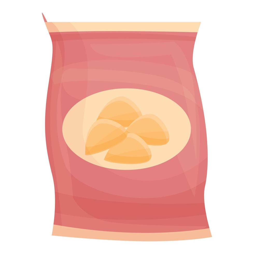 Chips icon cartoon vector. Fry food vector