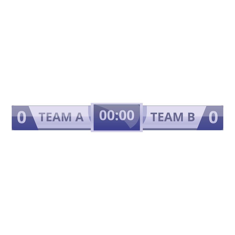 Competition scoreboard icon, cartoon style vector