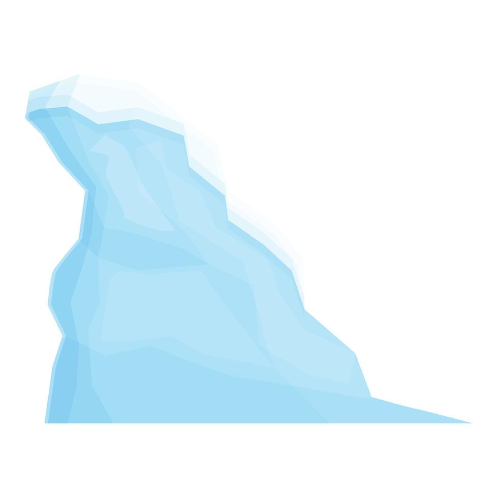 congelar el icono del glaciar vector de dibujos animados. iceberg