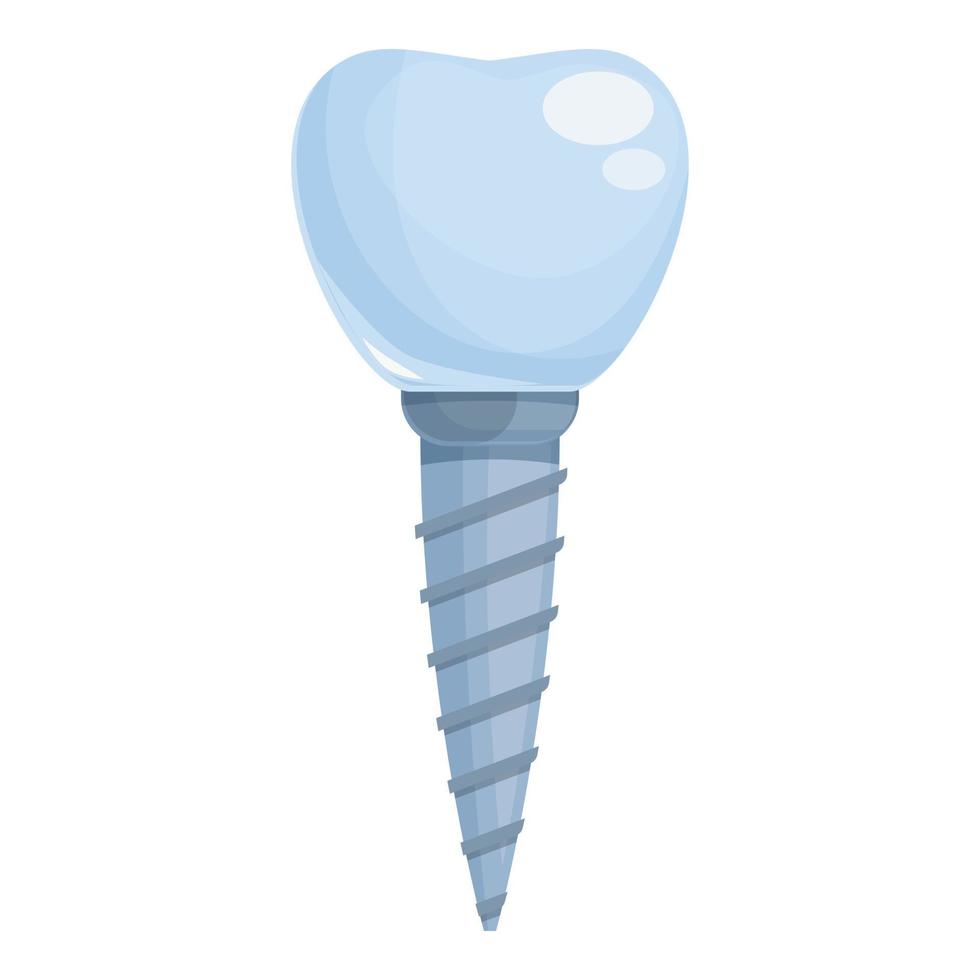 Dental prosthesis icon cartoon vector. Crown tooth vector