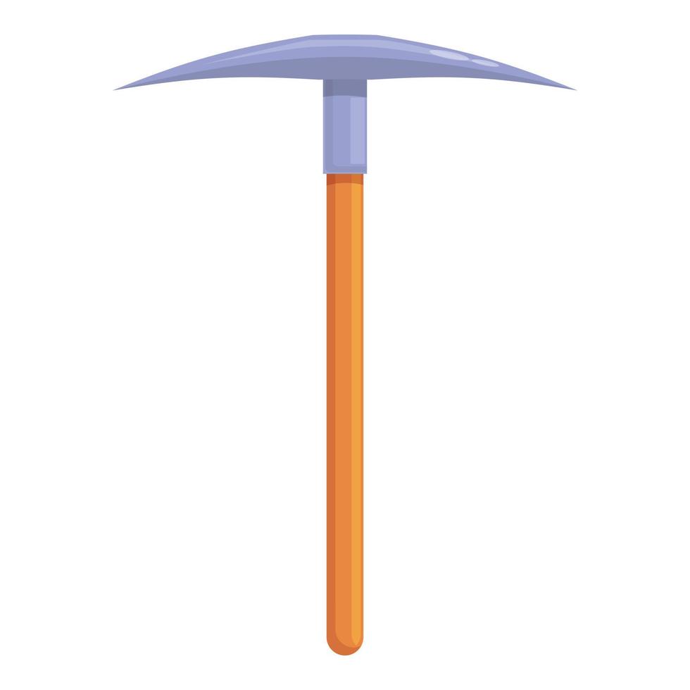 Axe pick icon cartoon vector. Man equipment vector