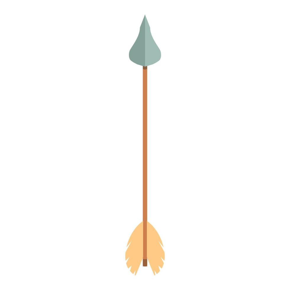 Medieval arrow icon cartoon vector. Archery bow vector