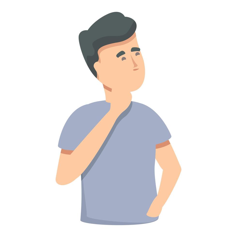 Think memory icon cartoon vector. Confused disease vector