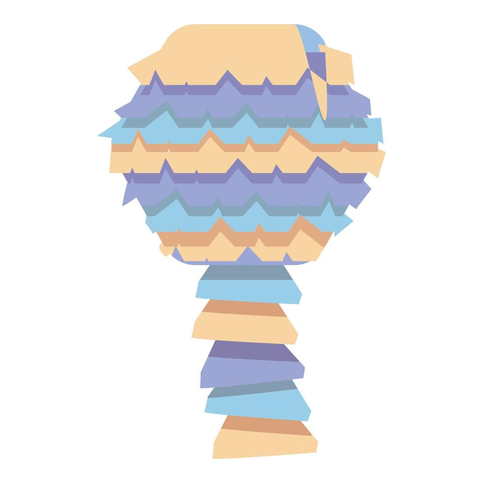 Pinata tree icon cartoon vector. Mexican candy vector