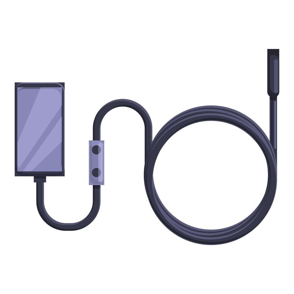 Modern endoscope icon, cartoon style vector