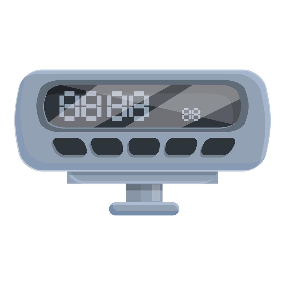 Taximeter trip icon, cartoon style vector