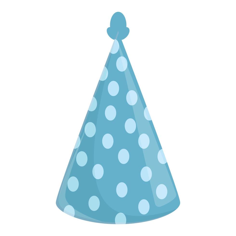Party hat icon, cartoon style vector
