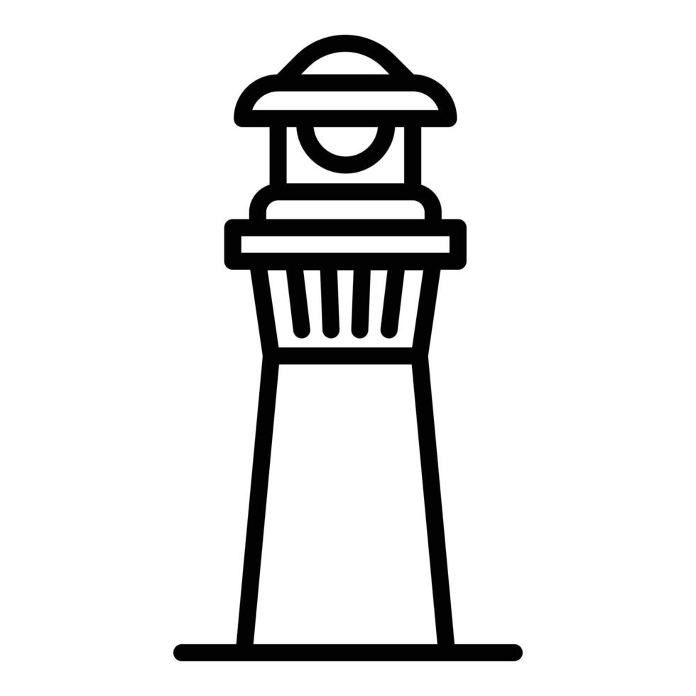 Harbor lighthouse icon, outline style vector