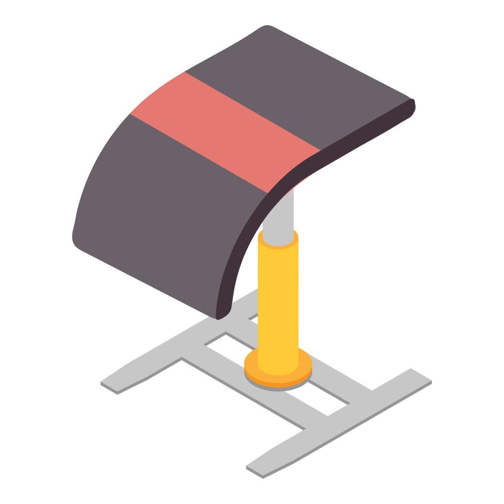 Gymnastics equipment icon, isometric style vector