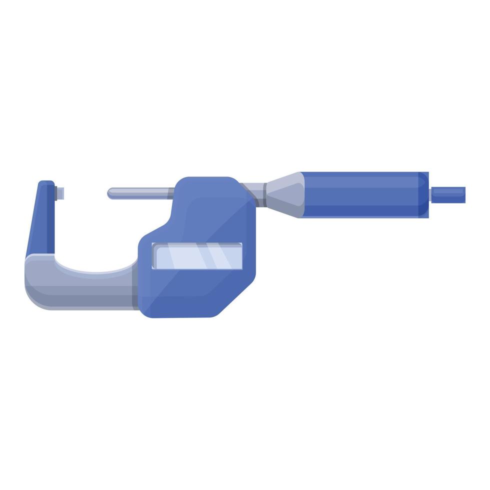 Digital micrometer accuracy icon, cartoon style vector