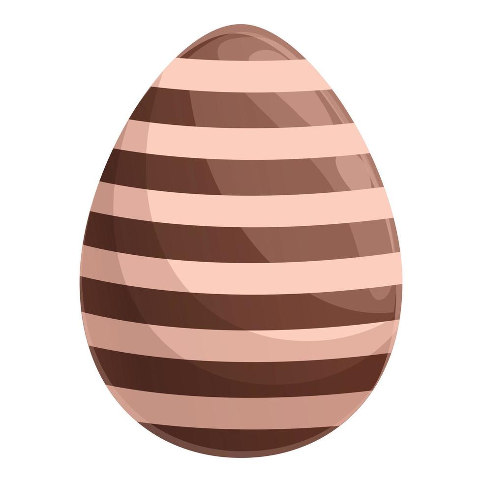 Cacao chocolate egg icon cartoon vector. Easter candy vector