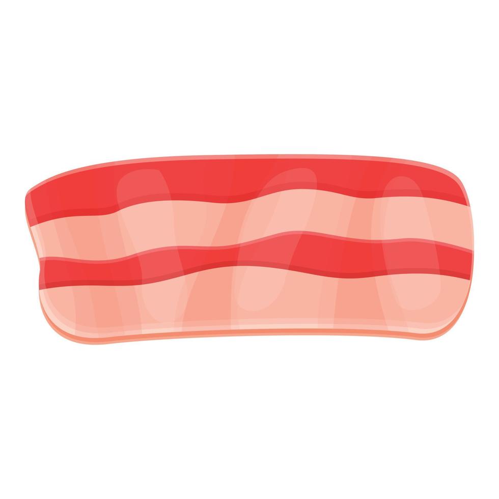 Bacon pork icon, cartoon style vector