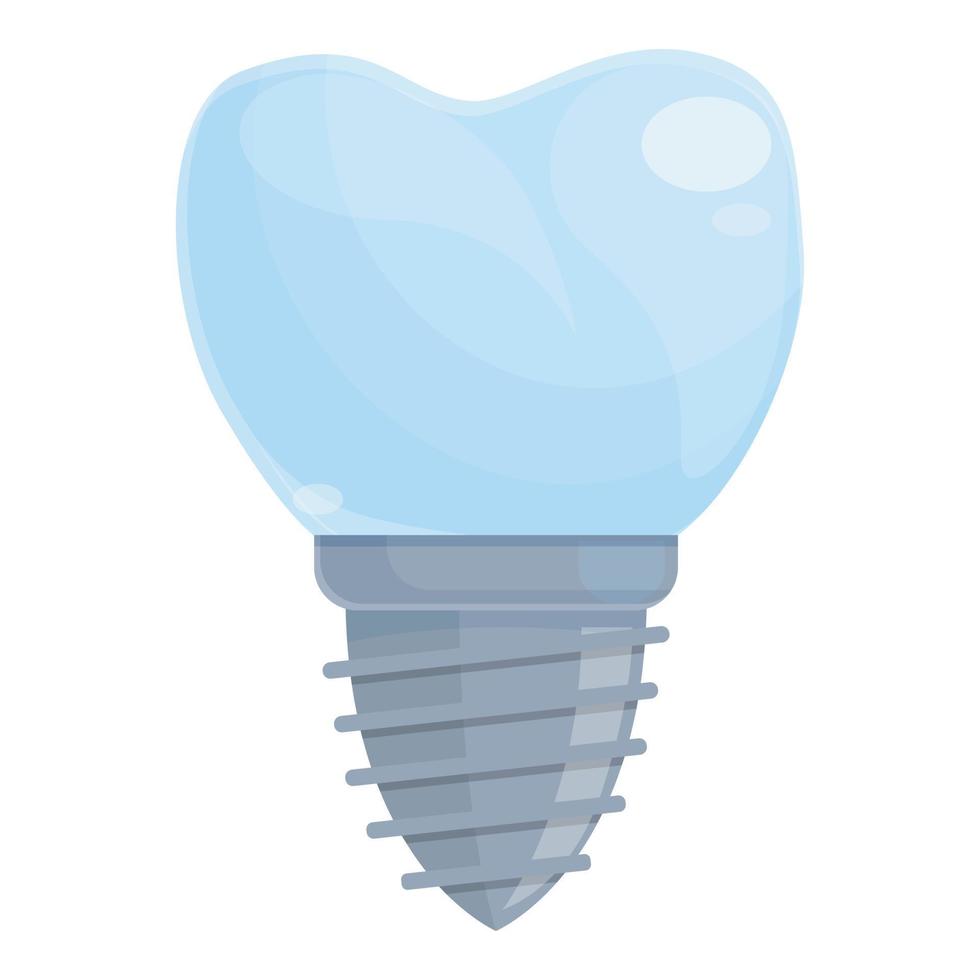 Model tooth implant icon cartoon vector. Dent care vector