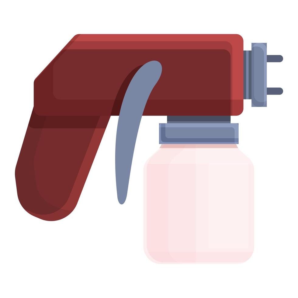 Paint gun icon cartoon vector. Air painter vector