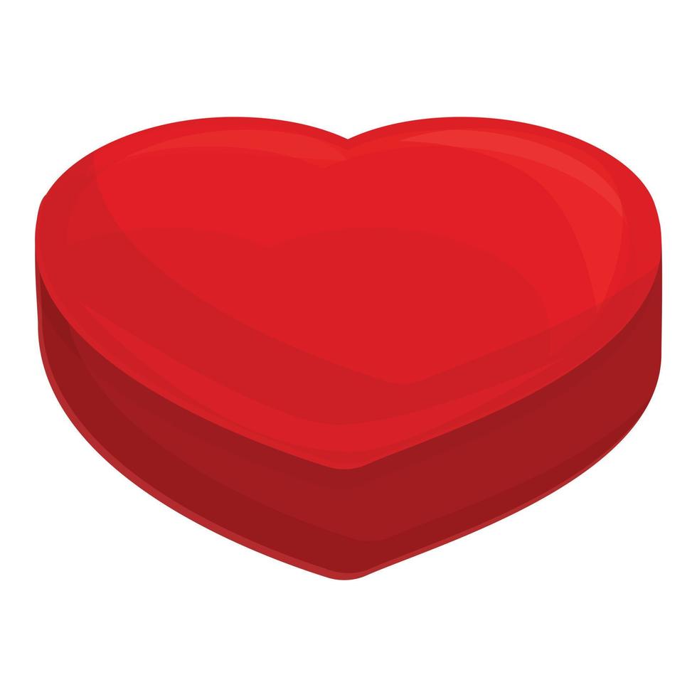 Heart mold icon, cartoon style vector