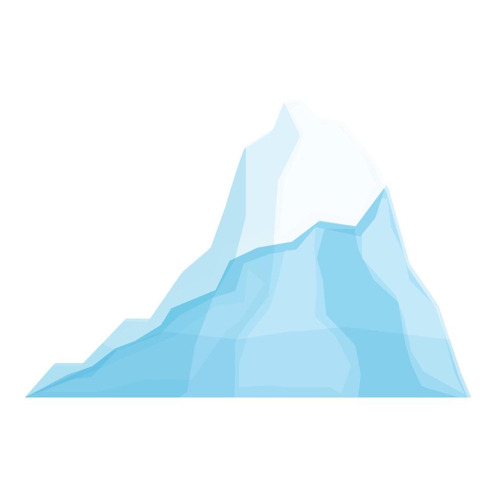 vector de dibujos animados de icono de glaciar antártico. iceberg