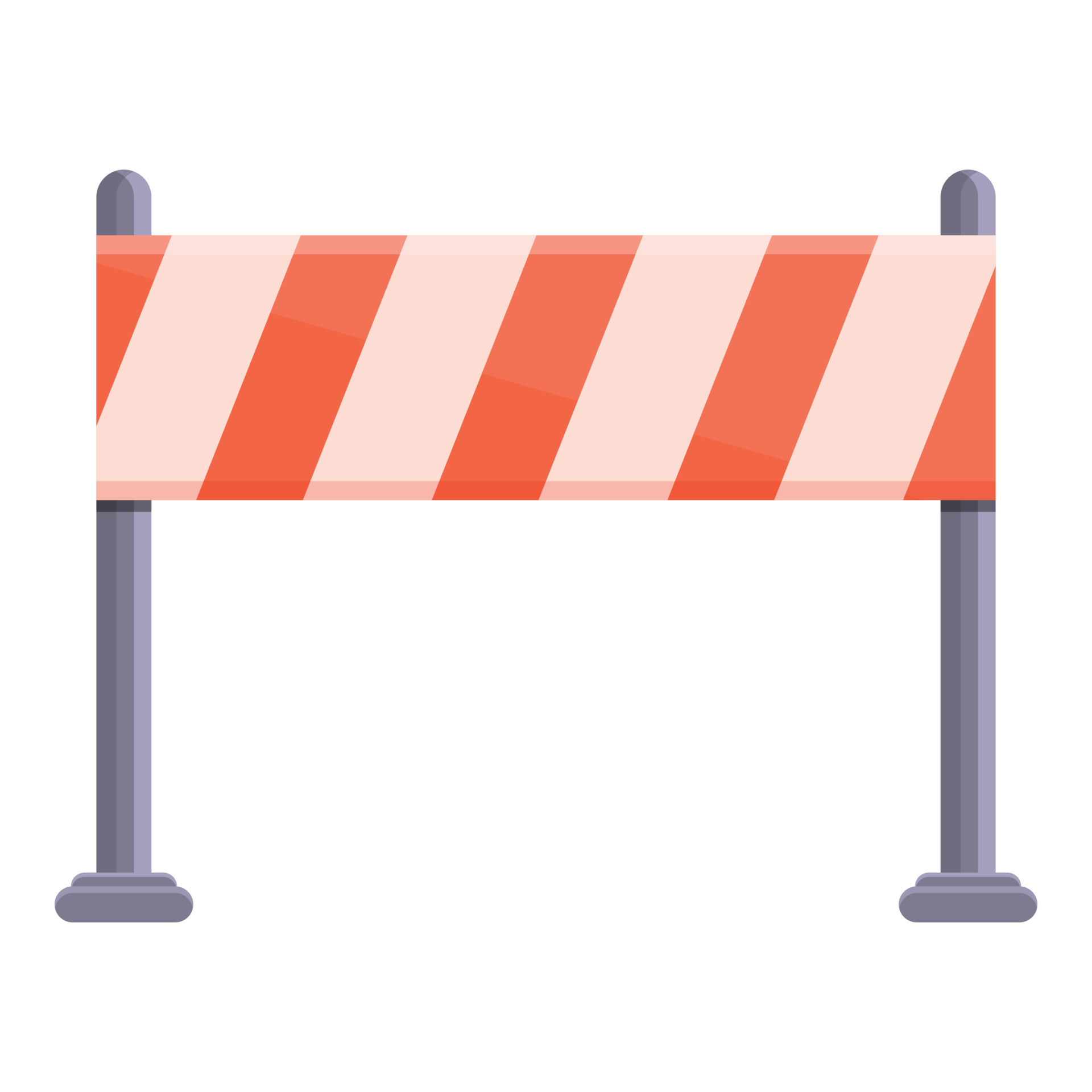Red white road barrier icon, cartoon style 14308309 Vector Art at Vecteezy
