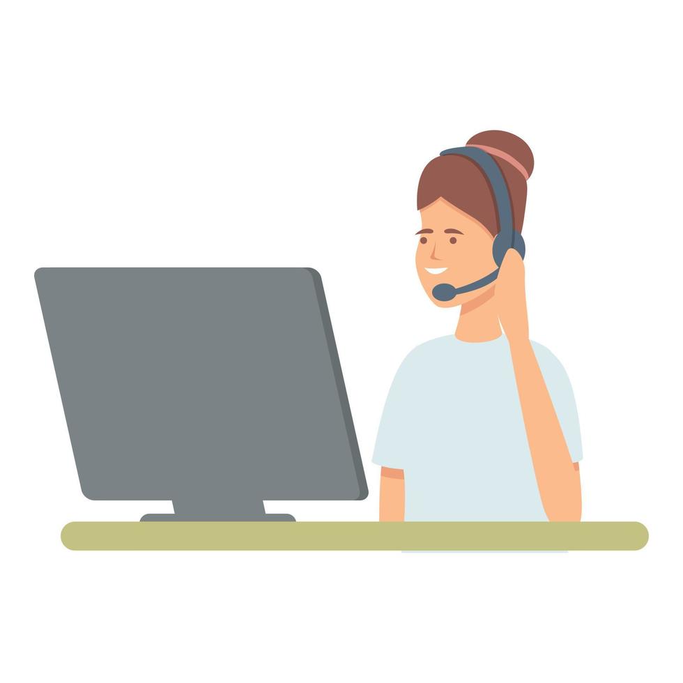 Online advice team icon cartoon vector. Medicine help vector