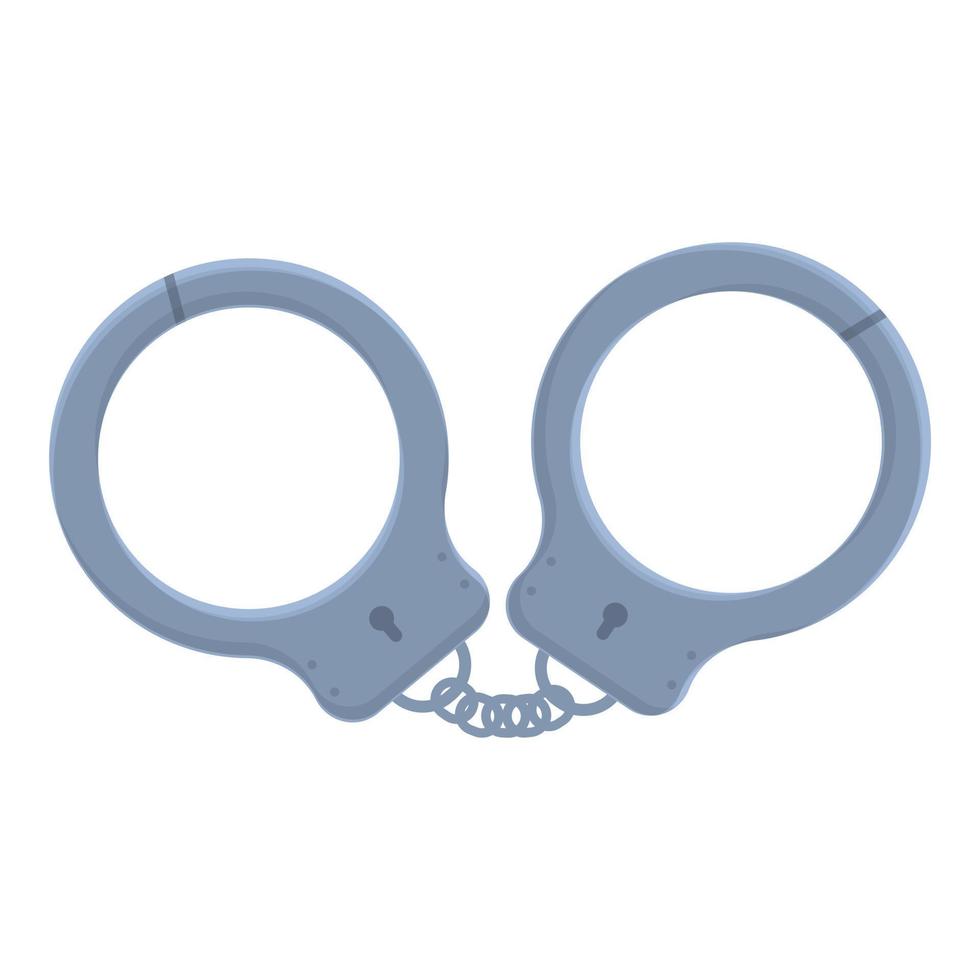 Prison handcuff icon cartoon vector. Police arrest vector