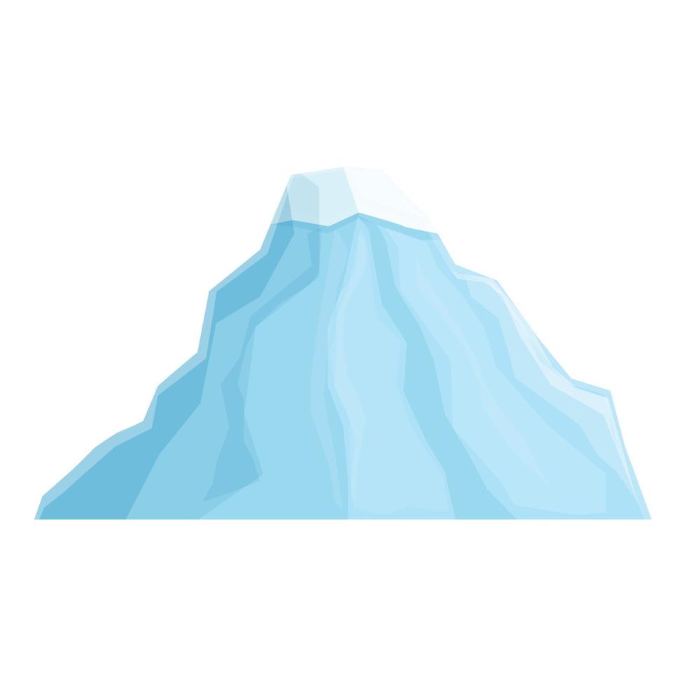 vector de dibujos animados de icono de iceberg de fusión. hielo Artico