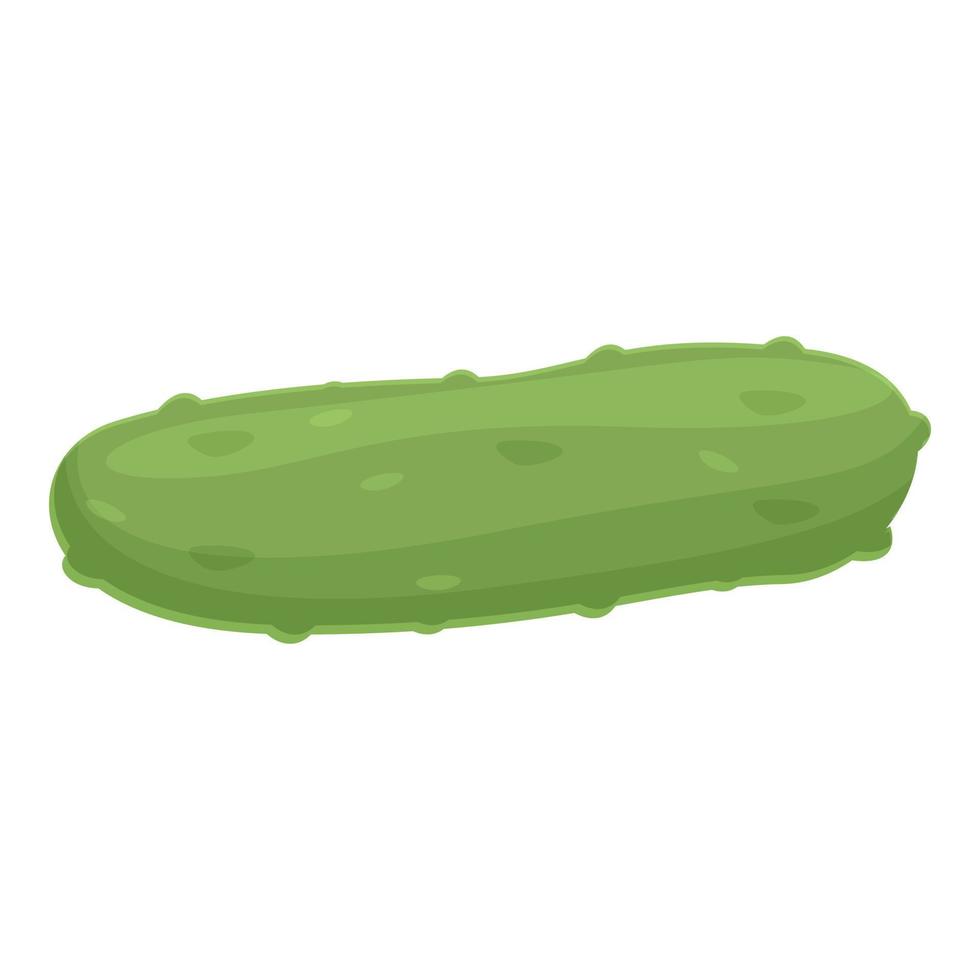 Cucumber icon cartoon vector. Green food vector