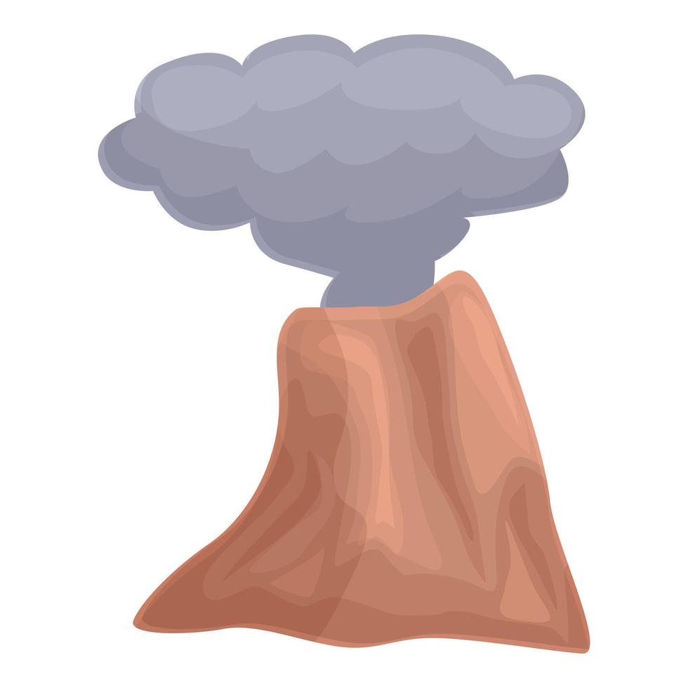 Wild volcano icon cartoon vector. Volcanic eruption vector