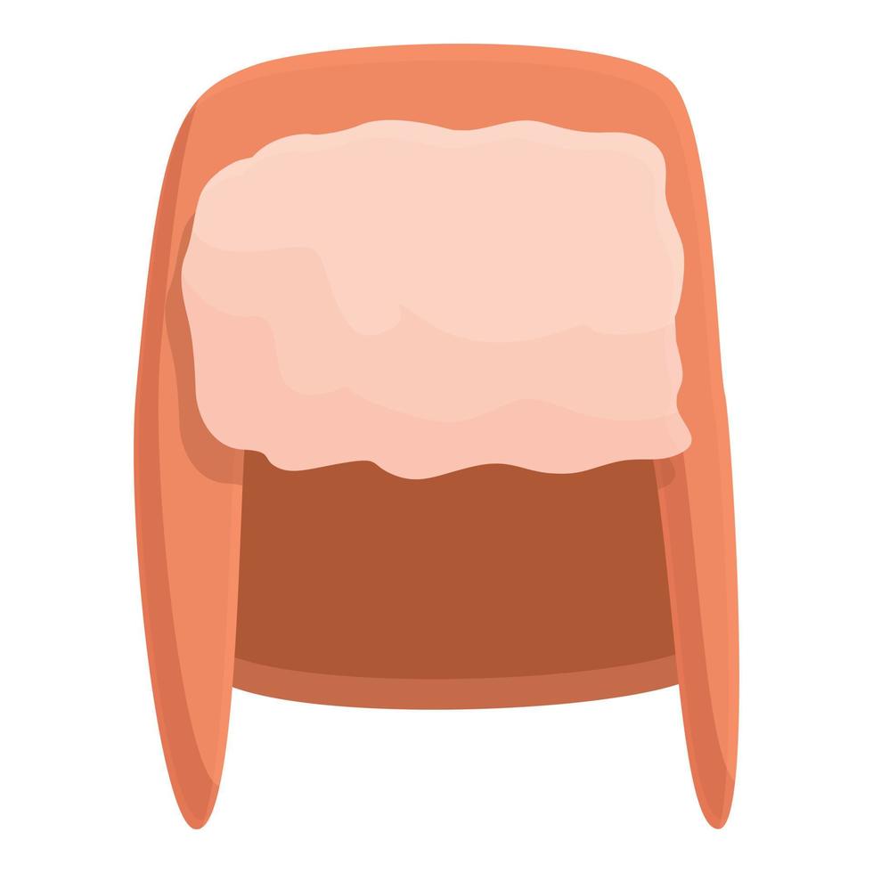 Winter headwear icon cartoon vector. Knit cap vector