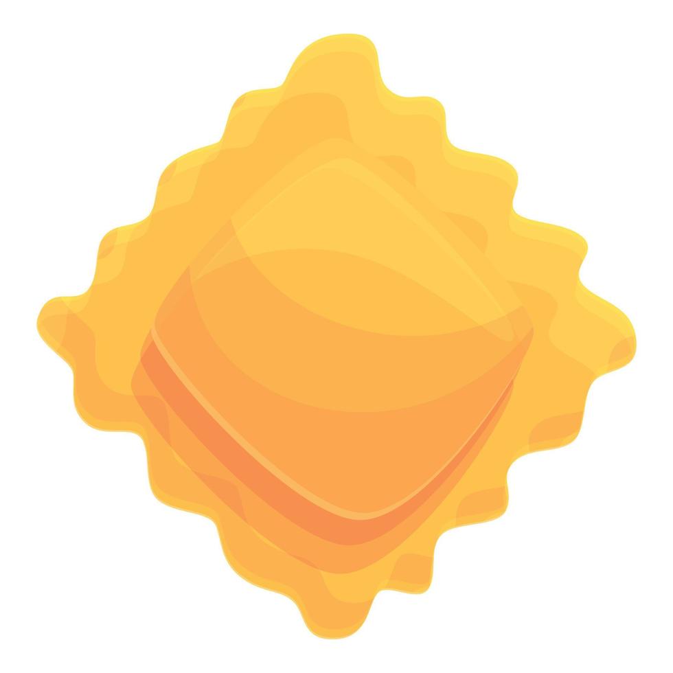 Ravioli is delicious icon, cartoon style vector