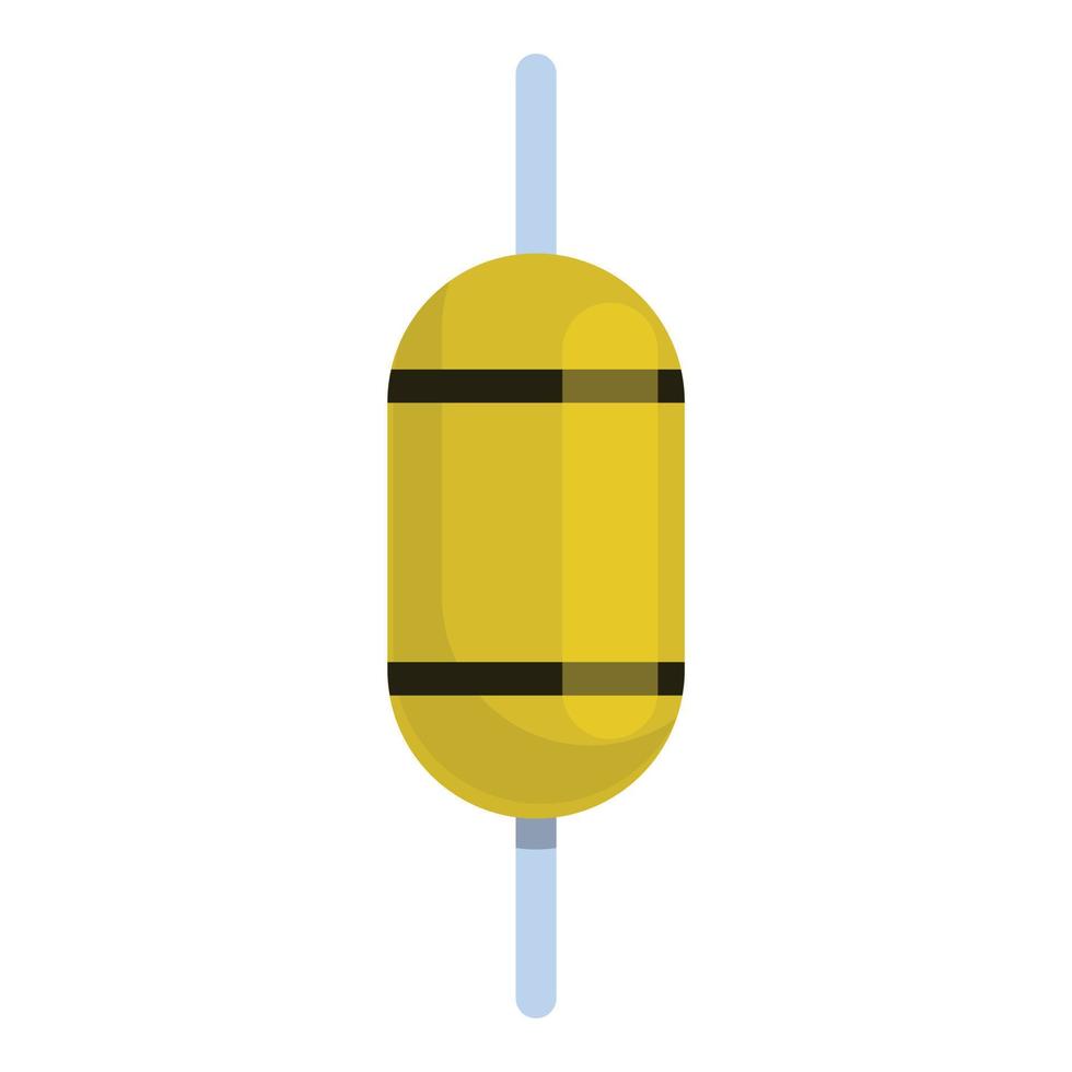 Connection resistor icon, cartoon style vector