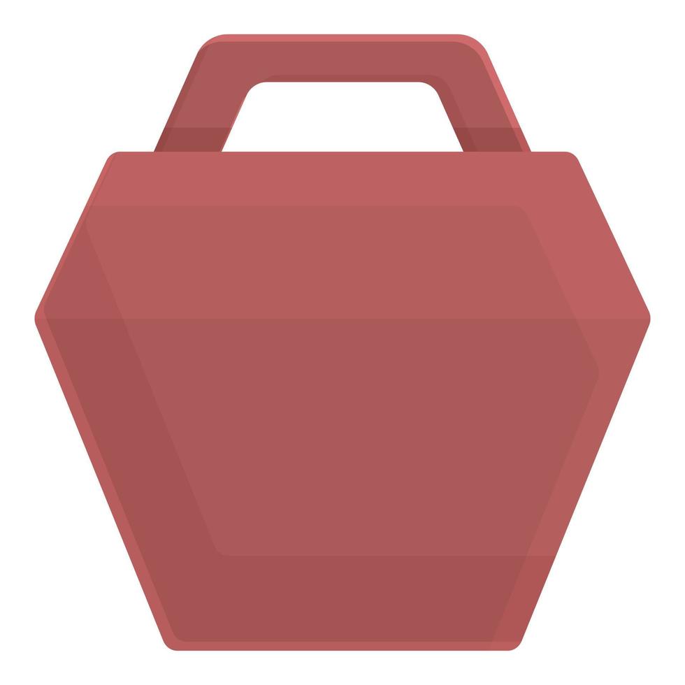 Cardboard package icon, cartoon style vector