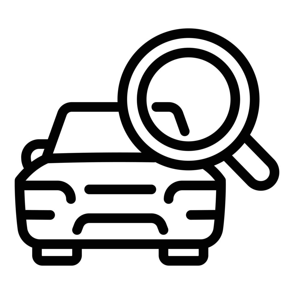 Search car sharing icon, outline style vector