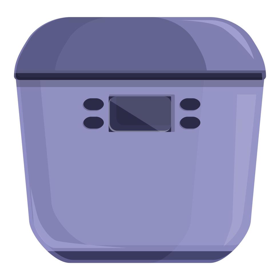 Domestic bread oven icon cartoon vector. Small food vector