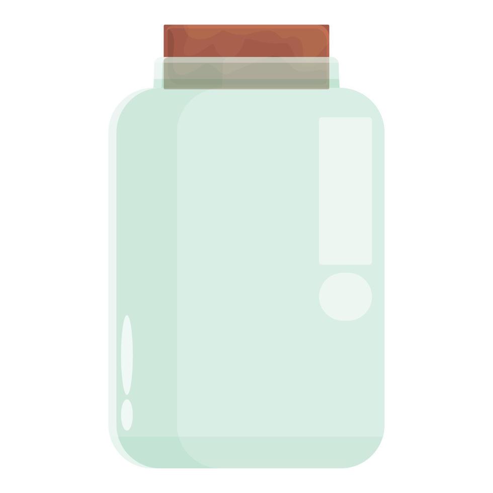 Glass jar icon cartoon vector. Ecology friendly vector