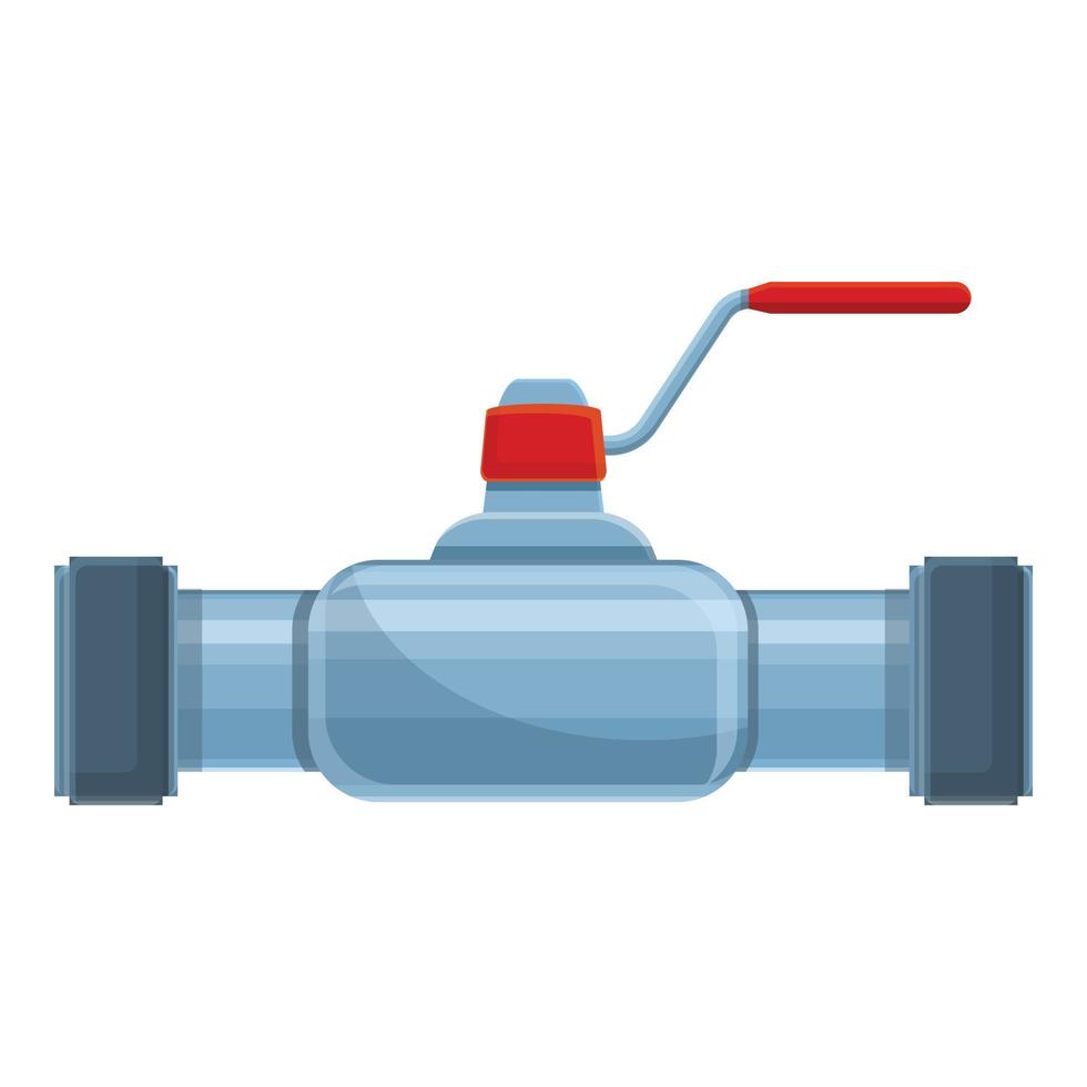 Distribution pipe icon, cartoon style vector