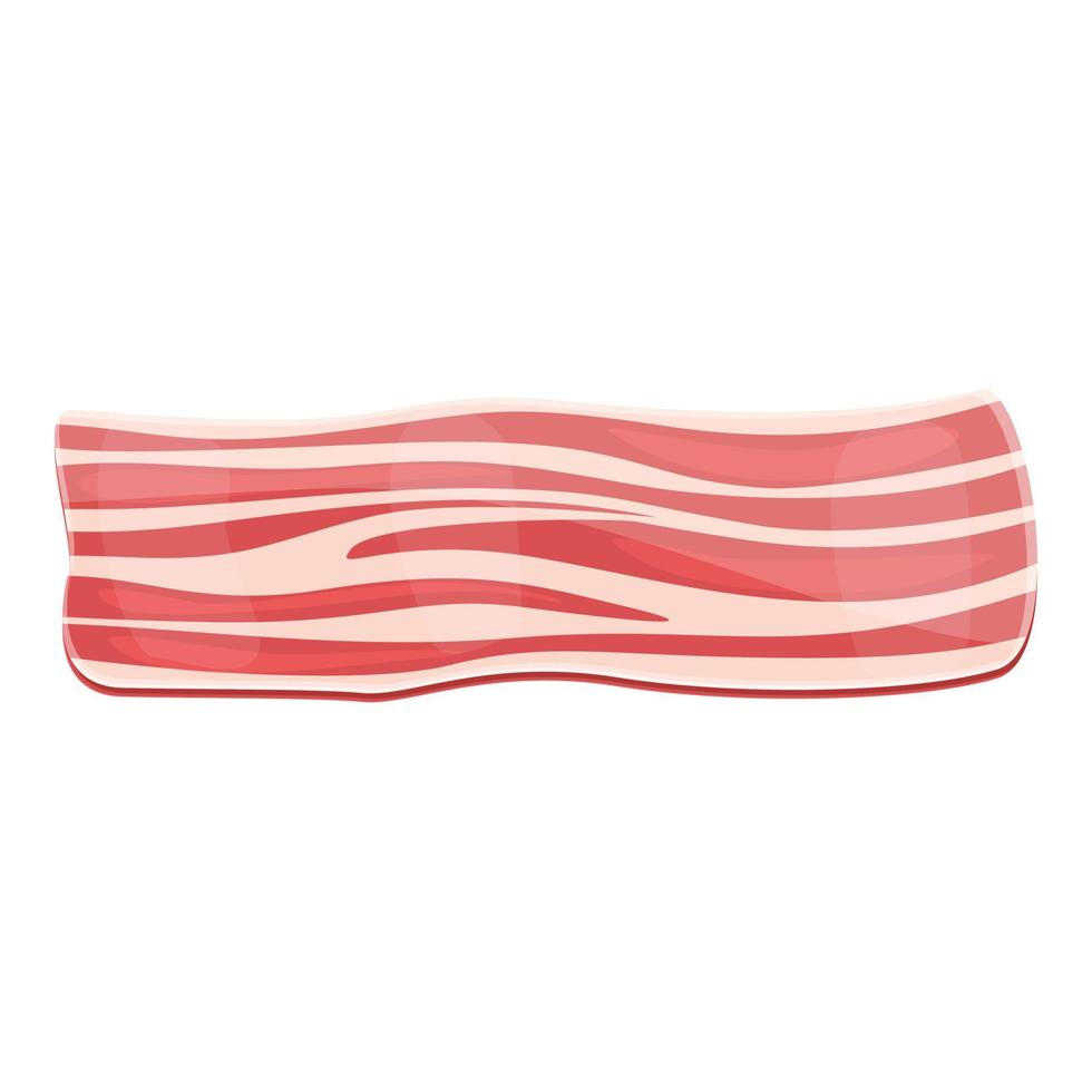 Bacon brisket icon, cartoon style vector