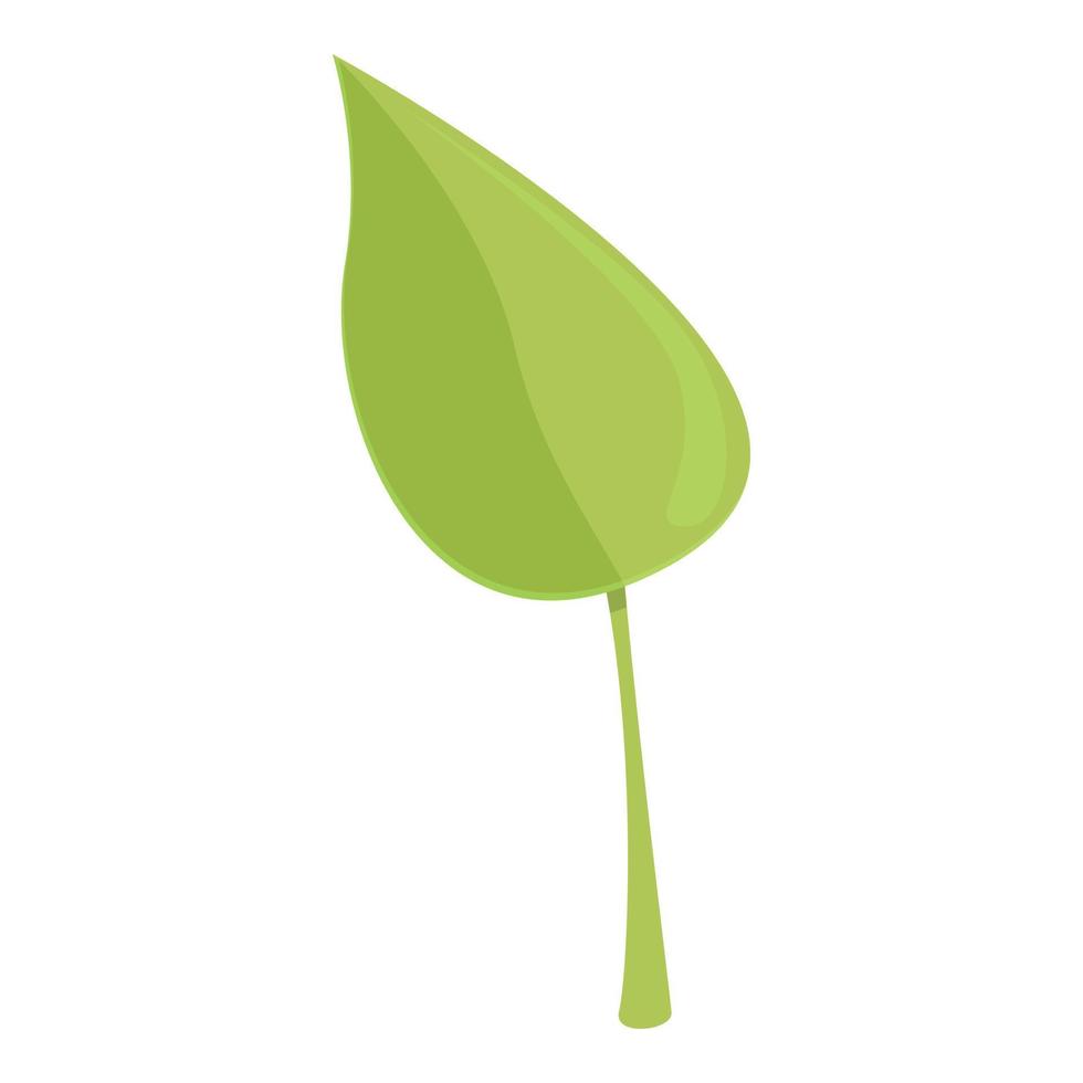 vector de dibujos animados de icono de hoja verde. amigable con la ecología