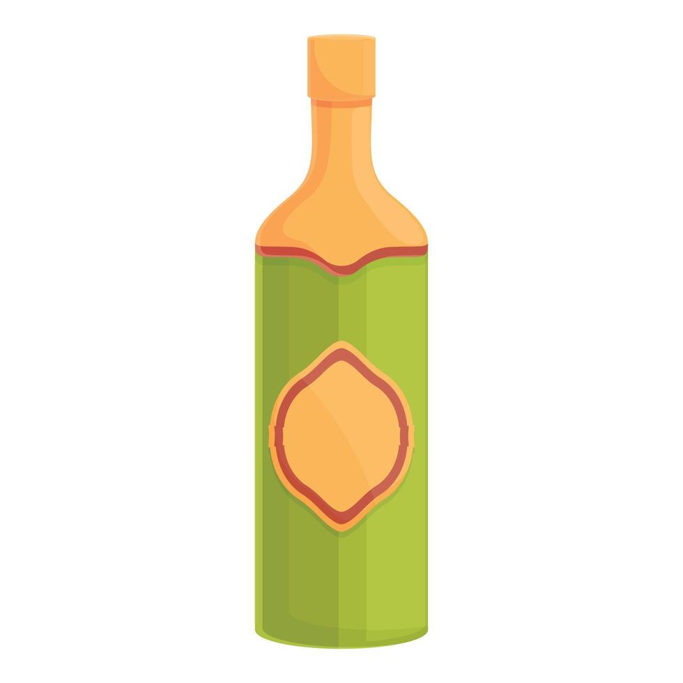 vector de dibujos animados de icono de vino francés. botella de francia