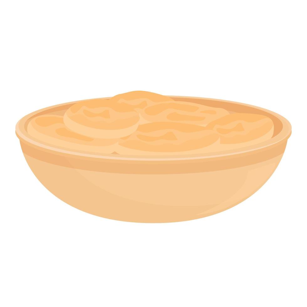 Dutch cuisine bowl icon cartoon vector. Food board vector