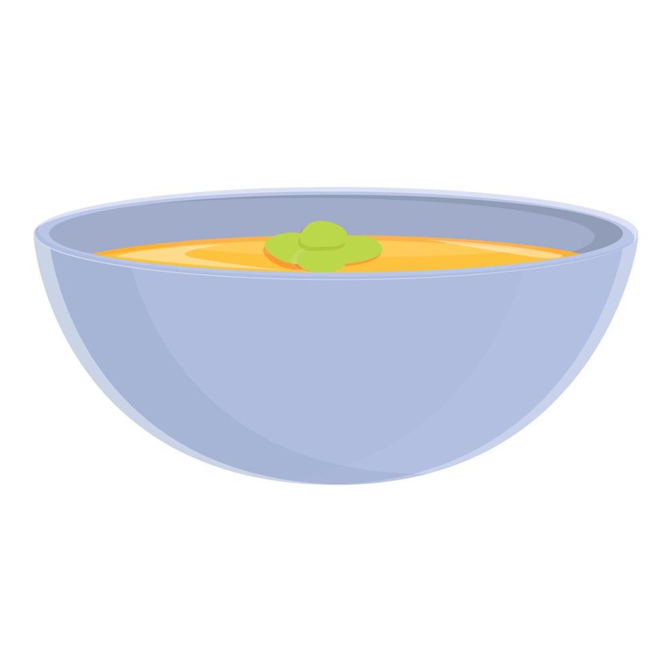 Turkish vegetable soup icon, cartoon style vector