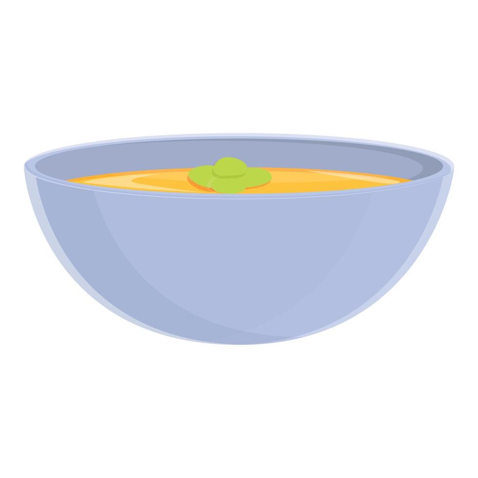 Turkish vegetable soup icon, cartoon style vector