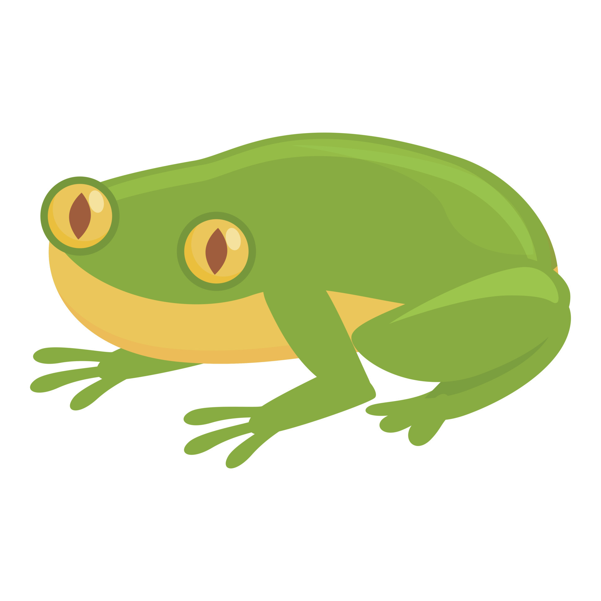 Yellow frog icon cartoon vector. Cute animal 14308792 Vector Art at