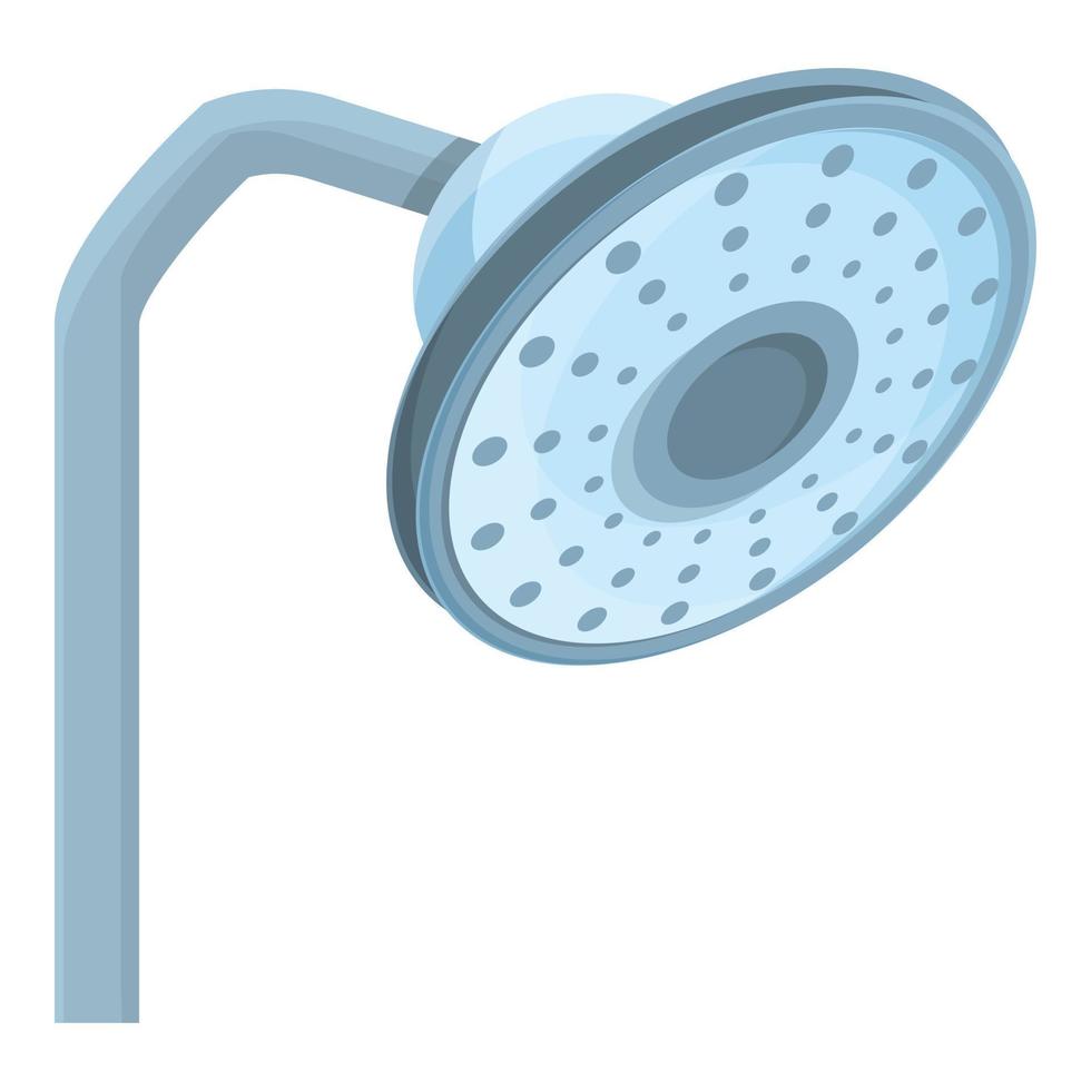 Fixed shower icon, cartoon style vector